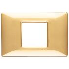 Vimar Plana 14652.24 Placca 2M centrali oro lucido product photo