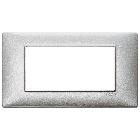 Vimar Plana 14654.27 Placca 4M tecnopolimero Silver product photo