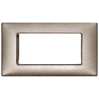 Vimar Plana 14654.74 Placca 4M nichel perlato product photo