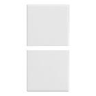 Vimar Plana 14751.0 Due mezzi tasti 1M fissi neutri bianco product photo