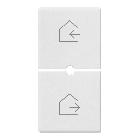 Vimar Plana 14755.6 Due mezzi tasti 1M scenari bianco product photo