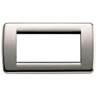 Idea Placca Rondò 4M cromo nero product photo