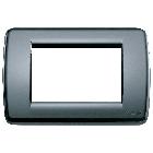 Vimar 16763.15 Idea Placca Rondò 3M grigio grafite product photo