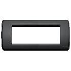 Vimar 16765.16 Idea Placca Rondò 5M nero product photo