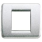 Vimar 17093.21 Idea Placca Rondò 1-2M argento met. product photo