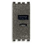 Vimar Arké 19292.AC.15.M Alimentatore USB A+C 15W 5V 1M Metal product photo