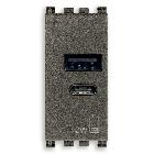 Vimar Arké 19292.AC.M Alimentatore USB A+C 12W2,4A5V 1M  Metal product photo