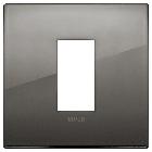 Vimar Arké 19641.09 Placca Classic 1M cromo nero product photo