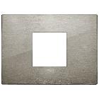 Vimar Arké 19652.08 Placca Classic 2M cen acciaio spazzolato product photo