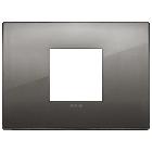 Vimar Arké 19652.09 Placca Classic 2M centrali cromo nero product photo