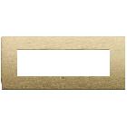 Vimar Ark&eacute; 19657.12.01 Placca Classic 7M ottone spazzolato product photo