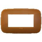 Vimar Arké 19684.62 Placca Round 4M Reflex caramel product photo