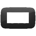 Vimar Arké 19684.81 Placca Round 4M nero product photo