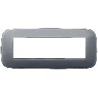 Vimar Arké 19687.61 Placca Round 7M Reflex grigio fumè product photo