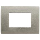 Vimar Arké 19953.08 Placca Arké fit 3M acciaio spazzolato product photo