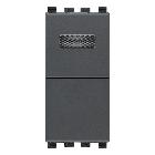 Vimar Eikon 20068.B Pulsante 1P NO 10A +spia bianca grigio product photo