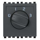 Commutatore rotativo 1P 6(3)A grigio product photo