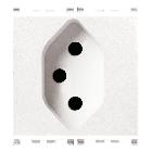 Vimar Eikon 20226.B Presa SICURY 2P+T 10A svizzero 13 bianco product photo