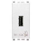 Vimar Eikon 20292.B Unità alimentazione USB 5V1,5A 1M bianco product photo