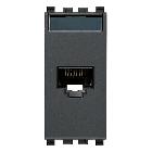 Vimar Eikon 20339.6 Presa RJ45 Netsafe Cat6 UTP 110 grigio product photo