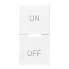 Eikon bianca Tasto 1M simboli ON e OFF bianco product photo