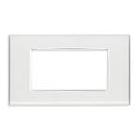 Vimar Eikon 20654.B41 Placca Classic 4M Reflex ghiaccio product photo