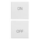 Vimar Eikon 20751.1.B Due mezzi tasti 1M simboli ON/OFF bianco product photo