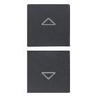 Vimar Eikon 20751.2 Due mezzi tasti 1M simboli frecce grigio product photo
