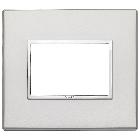 Vimar Eikon 21653.07.01 Placca 3M argento product photo