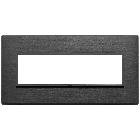 Vimar Eikon 21657.18 Placca 7M nero totale product photo