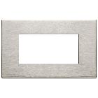 Vimar Eikon 22654.11 Placca 4M nichel spazzolato product photo