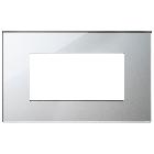Vimar Eikon 22654.75 Placca 4M argento ghiaccio product photo
