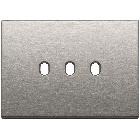 Vimar Eikon 22673.3.11 Placca 3Mx3 Vintage nichel spazzolato product photo