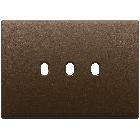 Vimar Eikon 22673.3.12 Placca 3Mx3 Vintage bronzo scuro spazz. product photo