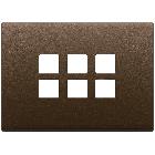 Vimar Eikon 22693.12 Placca 3Mx6 Flat bronzo scuro spazz. product photo
