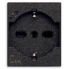 Vimar Linea 30210.USBG Presa 2P+T 16A universale + USB C nero product photo