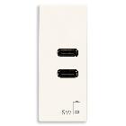 Vimar Linea 30292.CCB Alimentatore USB C+C 15W 3A 5V bianco product photo