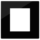 Vimar Linea 30642.42 Placca 2M Reflex nero product photo