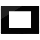 Vimar Linea 30653.42 Placca 3M Reflex nero product photo