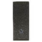 Vimar Linea 31000.LG Tasto 1M allineato simbolo luce nero product photo