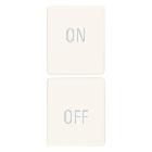 Vimar Linea 31480.YB Due mezzi tasti 1M simboli ON/OFF bianco product photo