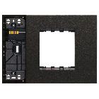 Vimar Linea 32613.G Supporto XT 3M misto con placca nero product photo