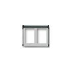 Cornice per 2 moduli 2x1 grigio luce product photo