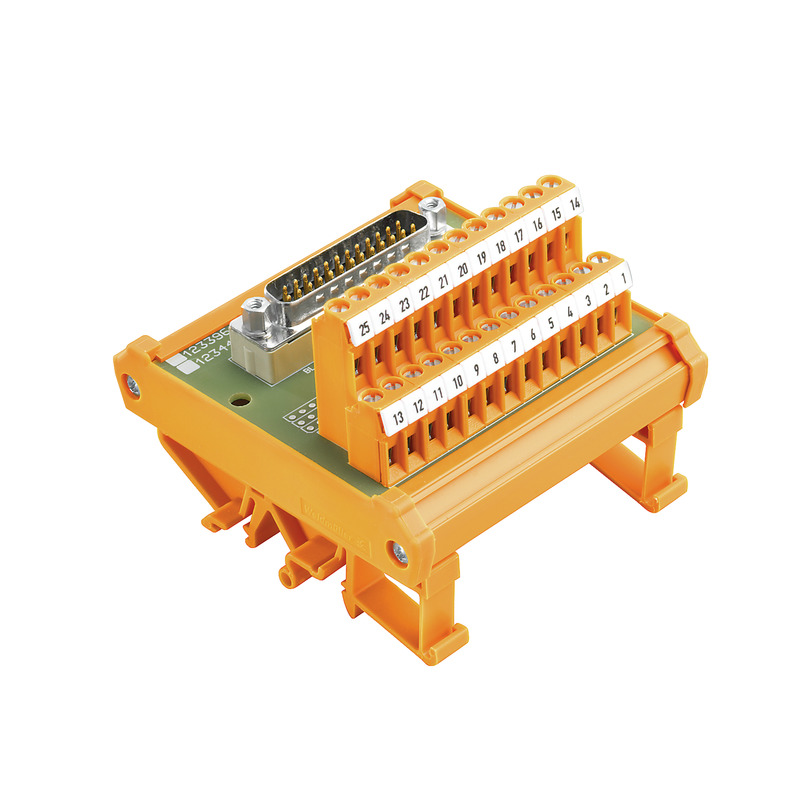 Modulo d'interfaccia, Connettori D-sub, a norma IEC 60807 / DIN 41652, Connettore femmina 25 poli product photo Photo 01 2XS