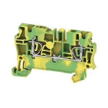 Morsetto PE, Molla autobloccante, 2.5 mm², 800 V, Numero di collegamenti: 2, Numero di piani: 1, Verde/giallo (Conf. da 100 Pz.) product photo Photo 01 3XL