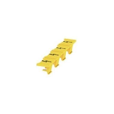 Coperchio morsetto, Wemid, giallo, Posizione verticale: 12 mm, Larghezza: 7.3 mm, Profondità: 6.4 mm (Conf. da 80 Pz.) product photo Photo 01 3XL