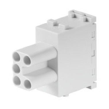 Inserto modulo per connettori industriali, Serie: ModuPlug, PUSH IN con attuatore, Numero di poli: 5 product photo Photo 01 3XL