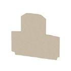 Piastra terminale, 60 mm x 1.5 mm, Beige scuro (Conf. da 20 Pz.) product photo