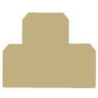 Piastra terminale, 54 mm x 1.5 mm, beige (Conf. da 20 Pz.) product photo