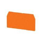 Pareti di separazione (Morsetto), Piastra terminale e intermedia, 65 mm x 36.5 mm, arancione (Conf. da 50 Pz.) product photo